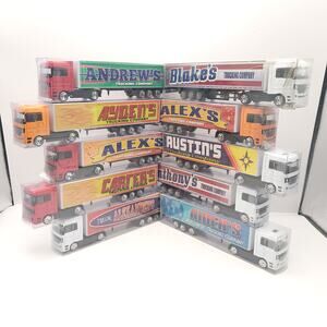 Swibco Trucking Company Toy Semi Truck Set of 10 New in package Red White